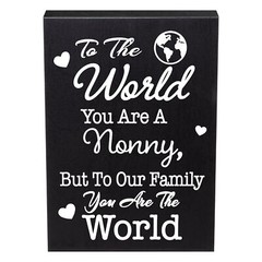 JennyGems To the World You Are a Nonny, But To Our Family You Are the World Sign