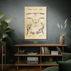 BMX Bike Patent Wall Art: Sports Decor, Cycling Gifts, Bicycle Art, Dad Gifts