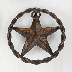 8 Cast Iron TX Texas Star Rope Western Rustic Decor DIY Crafts