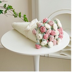 Crochet Rose Flower Throw Blanket – Wedding Anniversary Gift