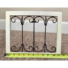 Hobby Lobby Scrollwork Picture Frame Cream Bronze 11.5×8.5 Excellent Distressed
