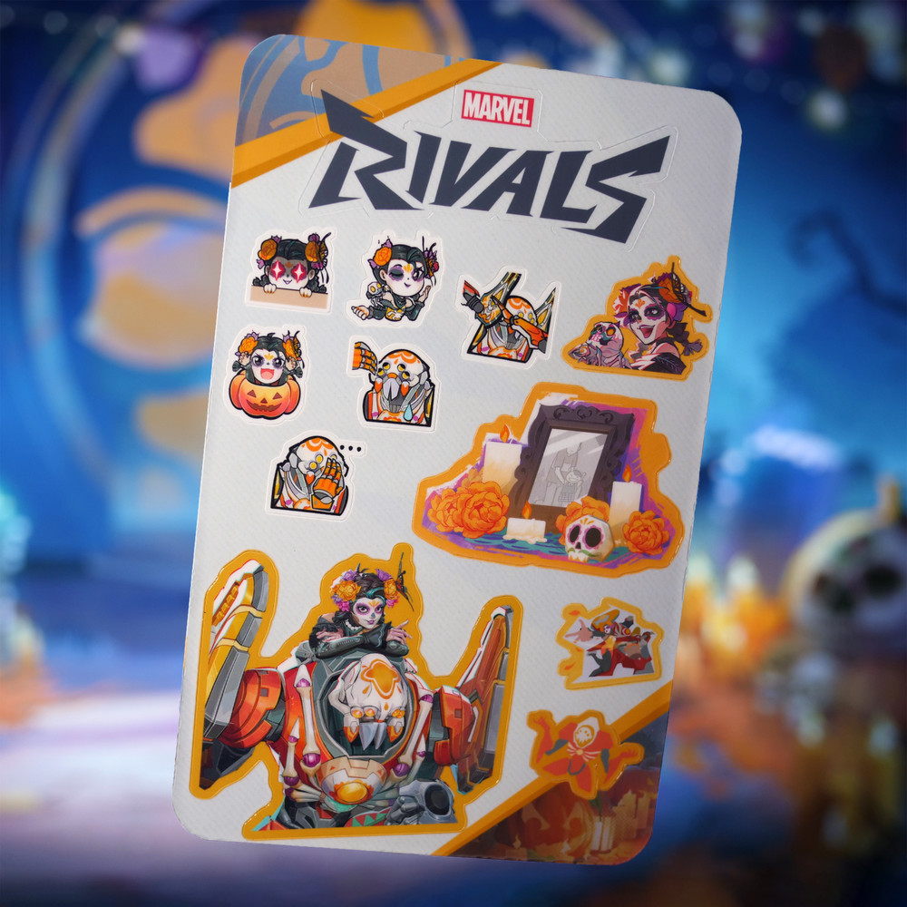 Marvel Rivals Peni (Halloween «Floral Frights» Skin) Sticker Sheet