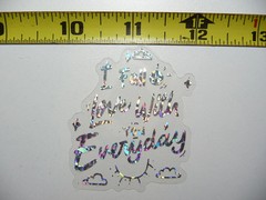 I FALL IN LOVE WITH EVERYDAY SMALL STICKER DECAL HOLOGRAPHIC MOTIVATIONAL