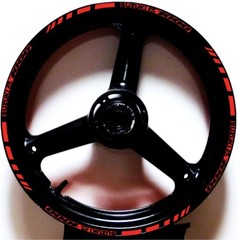 CUSTOM PRINTED 2 TONE GP RIM STRIPES WHEEL DECALS TAPE STICKERS SUZUKI GSXR 1000