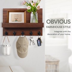 and Key Holder for Wall: Easy Installation Modern Holder Wall Mount Key Shelf…