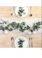 Tigeen 100 Pcs Artificial Eucalyptus Stems Tall 11.8 Inch Tall Faux Eucalyptus