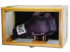 Clear Viewing Boxing Glove Display Case Cabinet Wall Rack / Free Standing 98% UV