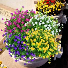 Lifelike 8-Bundle Faux Boxwood Plants – Easy Care Floral Arrangement for Home