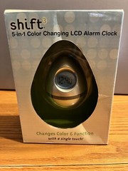 5 in 1 Color Changing LCD Alarm Clock Digital NIB