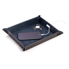 Black Mens Valet – 10L x 7.75W x 1.75H in.