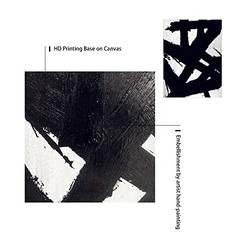 Black And White Abstract Wall Art – Black 12″ x 16″ x 2 Panels Black White
