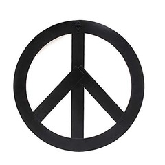 K KILIPES Rustic Metal Treasured Peace Sign Wall Hanging Ornament Home Door D…
