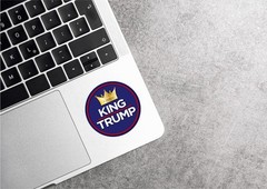 King Trump Decal Sticker Crown Funny MAGA Political Support Protest USA 47 Kings
