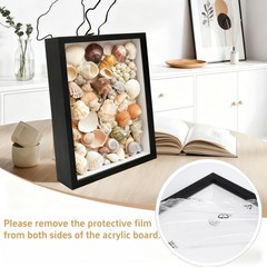 Shatter-Resistant 8×10 Shadow Box Frame – Showcase Your Most Treasured Items