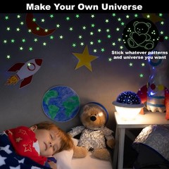 MAQIHAN 200 Glow in The Dark Stars for Ceiling – Green Glowing