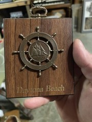 Daytona Beach Wall Plaques Nautical Wheel Seahorse Florida
