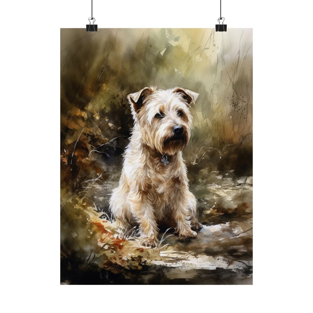 Glen of Imaal Terrier Dog Art Print, Dog Wall Art, Animal Art Print, Pet Artwork