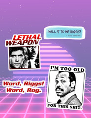 Lethal Weapon 80’s Movies Sticker Pack