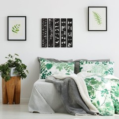 5 Pieces Wooden Wall Art Hollow Wall Decor Home Decorations 15.7 x 2.9 x 0.2»