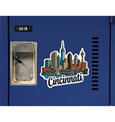 Cincinnati Ohio Fridge Magnet or Laptop Sticker