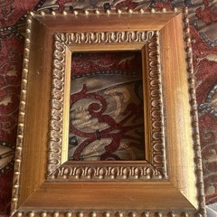 Ornate Gold Wood Rectangular Photo Frame, Holds 1 Photo, Less Than 6 in