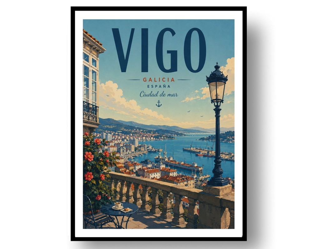 Vigo Travel Poster Print, Wall Decor