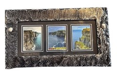 Irish Slate Crafts “Cliffs of Moher” Trio Framed Wall Art Handmade in Ireland