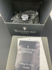 Waterford Crystal Oval Desk Clock Analog Quartz 581.045.0030