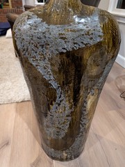 Large Studio Pottery Floor Vase – Sherwin Moss (Pepper Pike Pottery, Ohio) – 32”