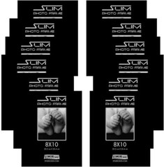 Studio 500 12pc Set 8 x 10-in Wall/Tabletop Borderless Front Loading Photo Frame