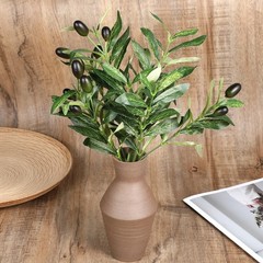 JJUNW 5 Pcs Artificial Plants Olive Tree Branches, 11 Inch Faux Olive Tree 2