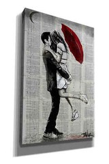 Epic Graffiti «Forever Romantics» by Loui Jover, Giclee Canvas Wall Art