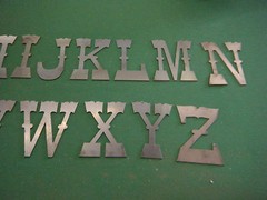 Western style10″ Metal Letters
