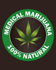 8″ x 12″ MEDICAL MARIJUANA 100% NATURAL METAL SIGN CR18
