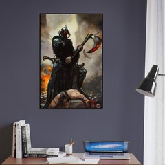 Death Dealer Poster – Epic Dark Fantasy Wall Art by Frank Frazetta Re-Print
