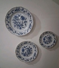 Vintage Blue And White Danube China Japan Mini Gallery Wall Plates Cottagecore