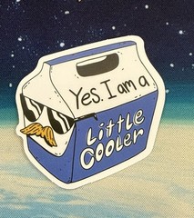 A Little Cooler Sticker Funny Vinyl Decal Humor Skateboard Bottle Car