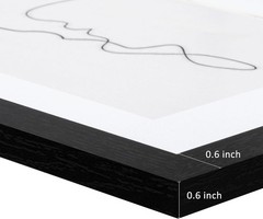 11×14 Picture Frame Set of 5 in Black, Display 8×10/8.5×11 Photo with