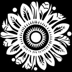Hippie Feather Flower Two Pack 5″ Vinyl Decal Car Truck Window Wall Door Mirror