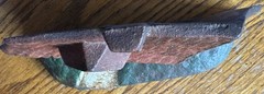 Antique Early-20thC HUBLEY Painted Cast Iron Cape Cod Cottage w/ Fence Doorstop