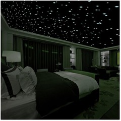 Realistic 3D Domed Glow Stars, 606 Dots, Starry Sky Decor