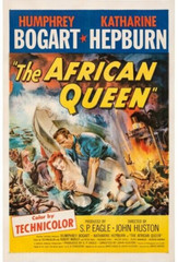 The African Queen Humphrey Bogart Movie Poster Print 17 X 12 Reproduction