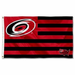 Carolina Hockey Team Patriotic Flag 3×5 ft Hurricanes Wall Decor Banner