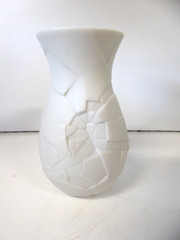 Rosenthal Vase Of Phases Miniature Porcelain White Satin 4 inches