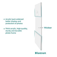 4×6 Picture Frame set of 2 pack Acrylic Frames – Transparent 8×10 Clear Wall …