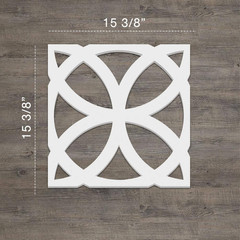 15 3/8″W X 15 3/8″H X 3/8″T Medium Daventry Decorative Fretwork Wall Panels in A