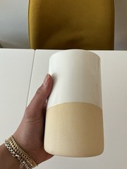 Pair Of Ceramic Pieces: 1 Handmade Bowl & 1 Vase (Appears handmade Also)