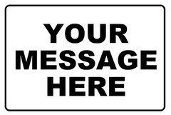12×8 Custom Personalized Message Metal Sign Create Your Text Home Business Decor