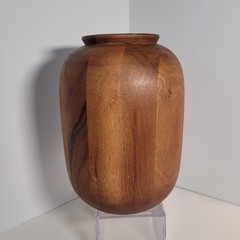 Hearth and Hand solid wood vase set without glass inserts. Segmented wood design