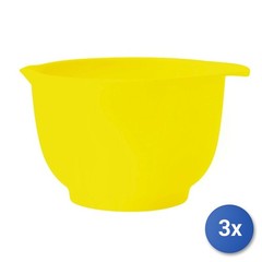 3X Mixing Bowl In Yellow Melamine With Edge 21 Cm 2/11 Home